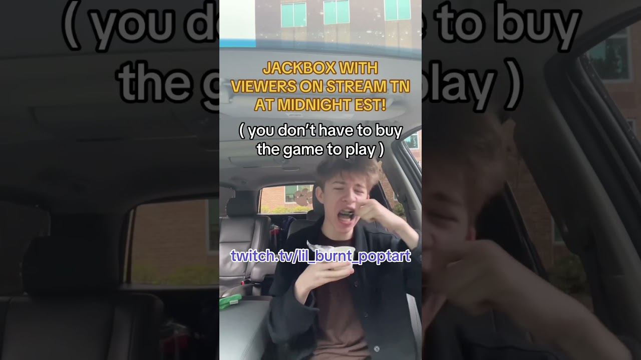 JACKBOX WITH VIEWERS TN AT MIDNIGHT EST! twitch.tv/lil_burnt_poptart 