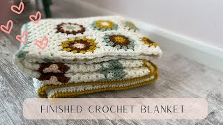 Finished Crochet Blanket Reveal