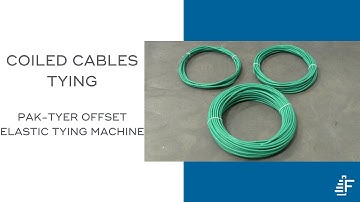 Coiled Cables Tying Pak-Tyer Offset Elastic Tying Machine