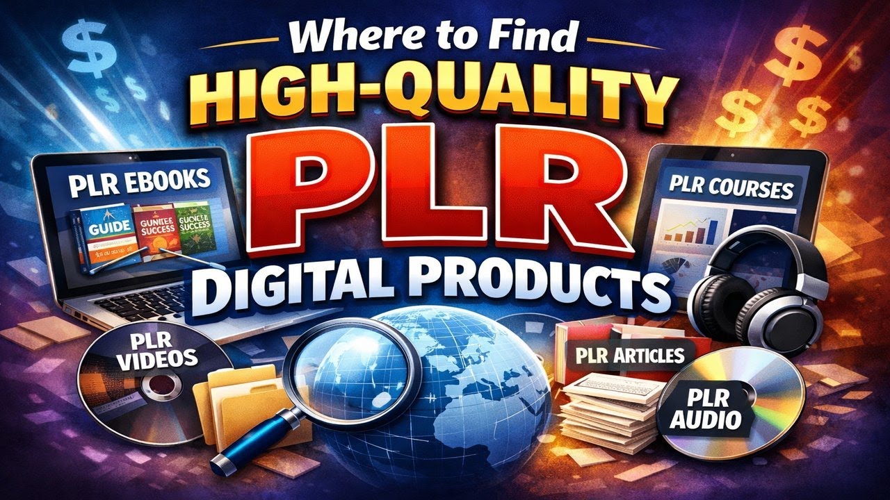 Where to Find High Quality PLR Digital Products( 2026) To Sell!
