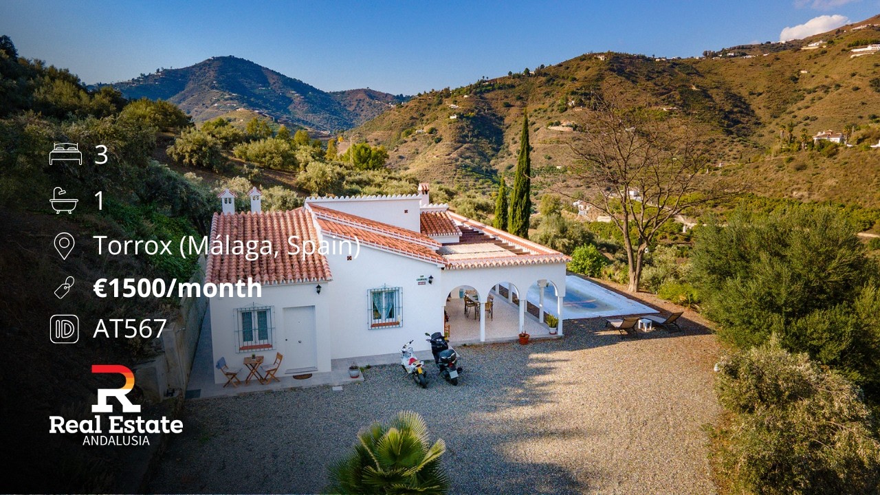 Private Country Villa with Pool near Torrox | Long Term Rental Walkthrough (Costa Del Sol)