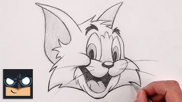 How To Draw Tom the Cat | Tom and Jerry Sketch Tutorial