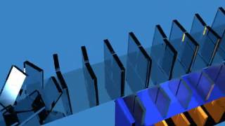 3ds max reactor simulation ''dominoes''