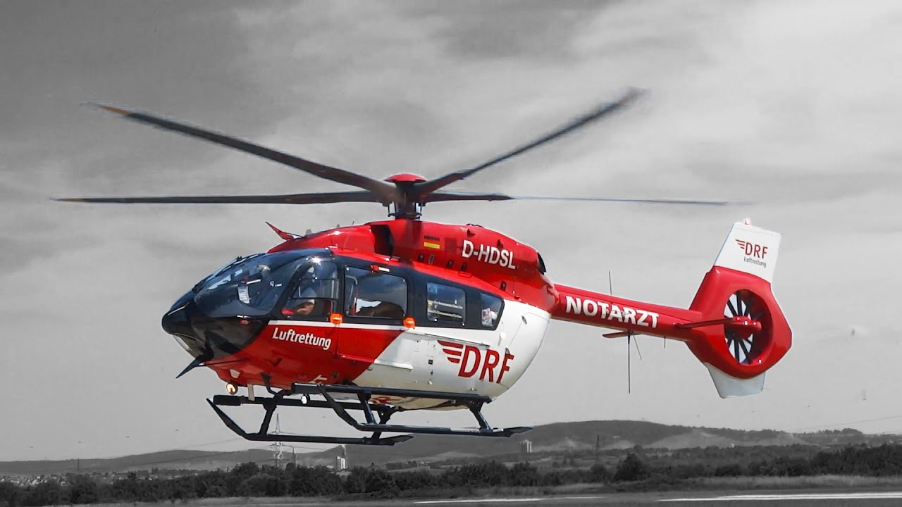 DRF Luftrettung | Landing Christoph 51 | D-HDSL | H145 D3 | Flugplatz Pattonville | 18.06.2023