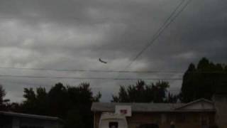 Navy P3 airplane touch and go landings at Lewiston Airport