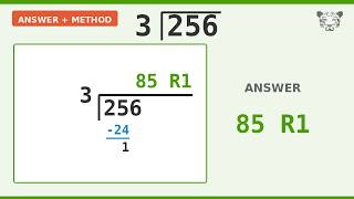 Long Division Problem 256/3: Step-by-Step Video Solution