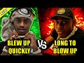 RAPPERS WHO BLEW UP QUICK VS RAPPERS WHO TOOK LONG TO BLOW UP