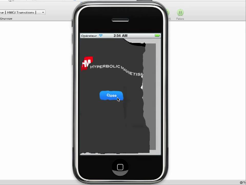 iOS custom OpenGL transitions - YouTube