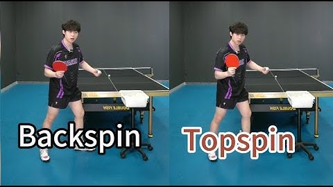 Using simple racket-angle changes to create topspin (no-spin) and backspin is more deceptive.