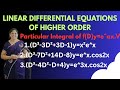 Particular Integral-f(D)y=e^ax- Linear Differential Equations of Higher Order - problems