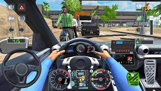 Taxi Cab Driving Simulator 3D: Ferrari GTC4 city traffic driving simulator game - android gameplay screenshot 1