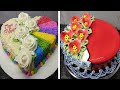 Two Amazing Anniversary Cake Design |Heart shape cake |Engagement Cake |Wedding Flowers cake Design