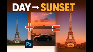 Photoshop Tutorial 🌅 Turn Any Photo Into a Sunset | Easy Editing screenshot 4