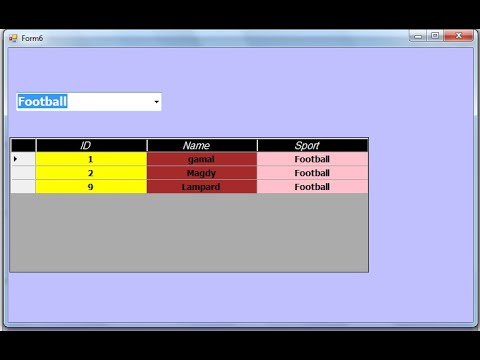 combobox vb  New  Visual Basic. net tutorial :  filter data in datagridview vb.net using ComboBox in sql server