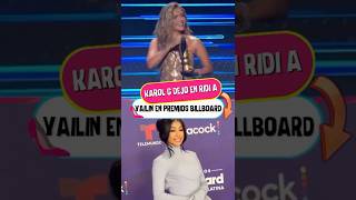 Karol G dejó en ridi a Yailin la más viral en Premios Billboard 2025