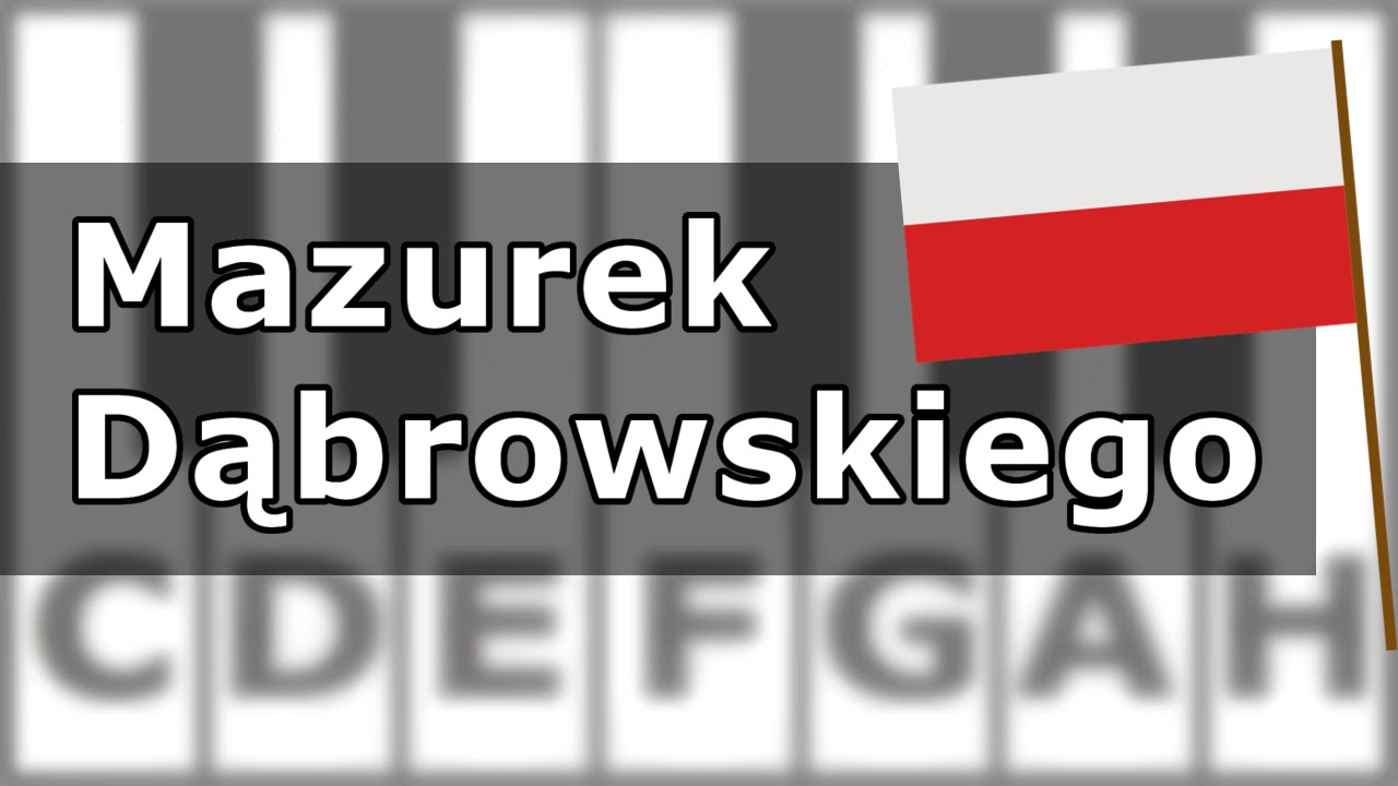 Jak Grac Hymn Polski Mazurek Dabrowskiego Na Keyboardzie Youtube