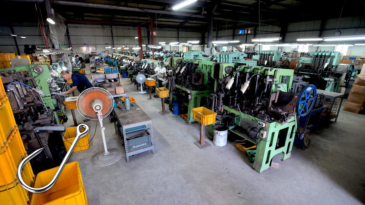 Маленький, но идеальный: как производятся прецизионные крючки. Корейская фабрика рыболовных крючков