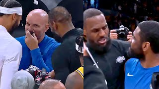 LeBron James \& Anthony Davis Shows Love To Kyrie Irving, Luka Doncic \& Jason Kidd After Lakers Game