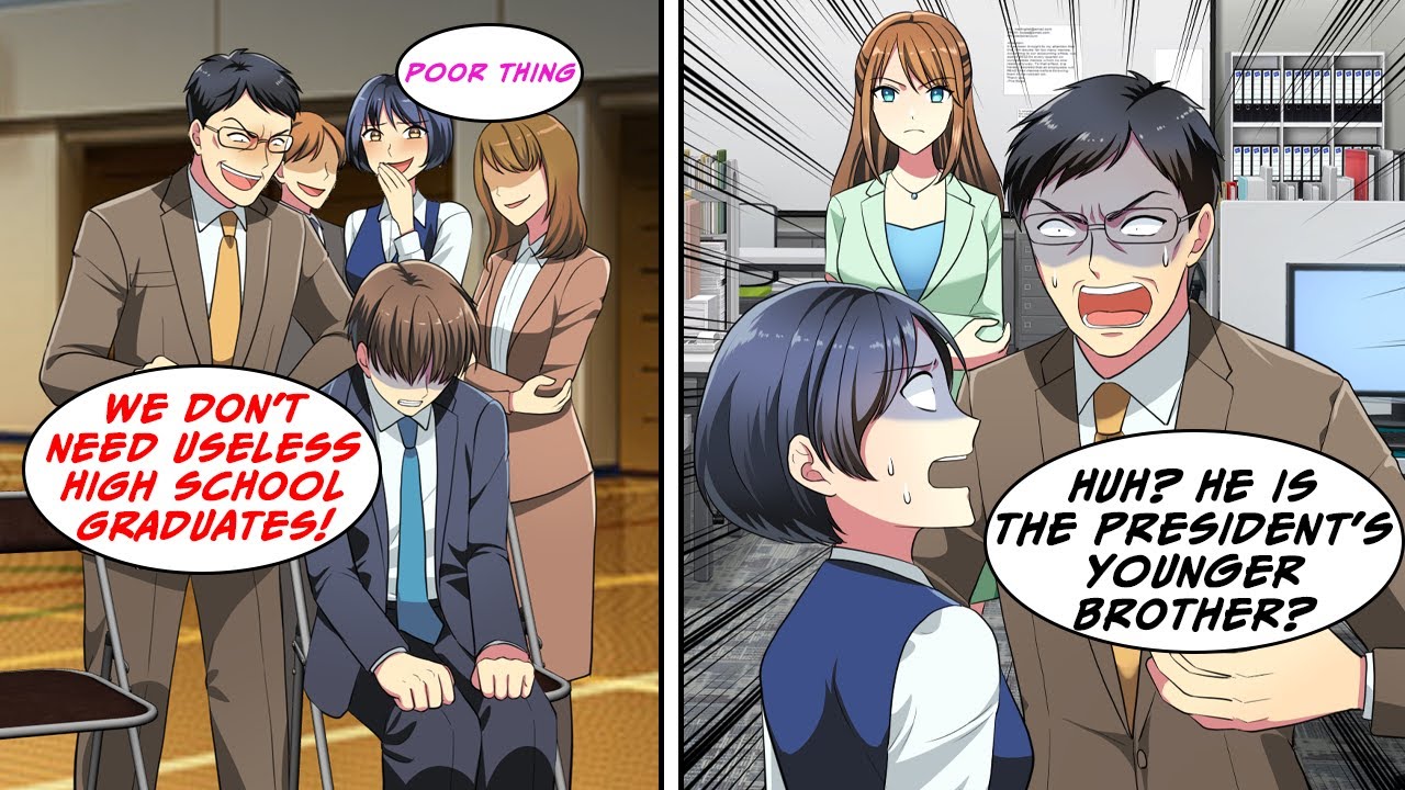 [Manga Dub] My Boss Glued My Seat at the Job Ceremony—Then a Female CEO Showed Up…
