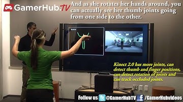 GamerHub.TV New Kinect 2.0 for Xbox One Demo with captions At Microsoft Headquarters