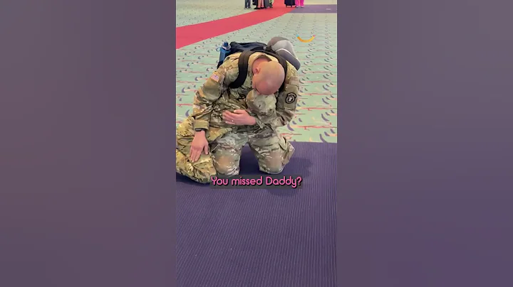 Son dresses up as hero military dad to surprise him at airport 🇺🇸 #shorts