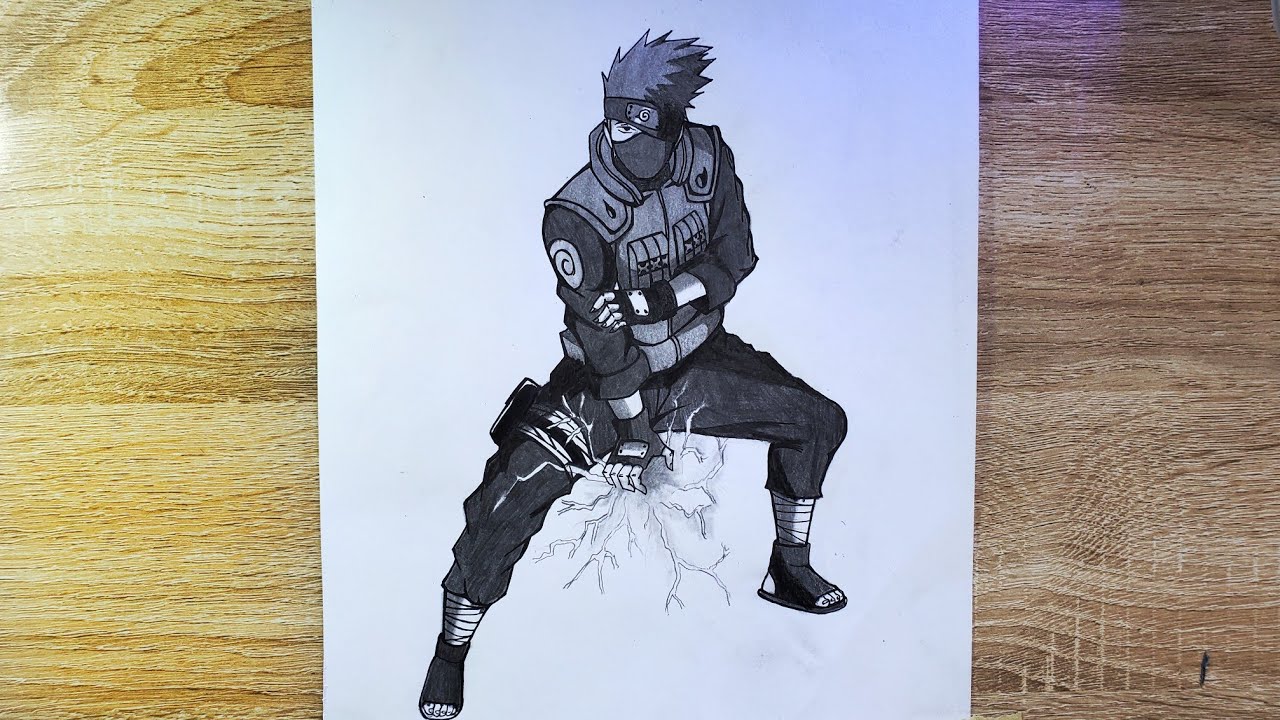 Drawing Kakashi Hatake Full Body Pencil Sketch Youtube