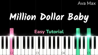 Ava Max - Million Dollar Baby I EASY Piano Tutorial