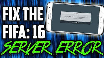 How to Fix the FIFA: 16 EA Server Error without any APP [SOLVED] {Android] 2017