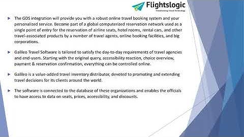 Galileo GDS | FlightsLogic