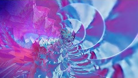 Abstract journey Blue magenta Droste