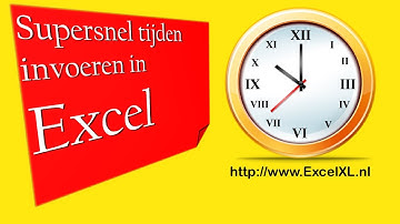 Excel - Tijden Invoeren In Excel Met Autocorrectie