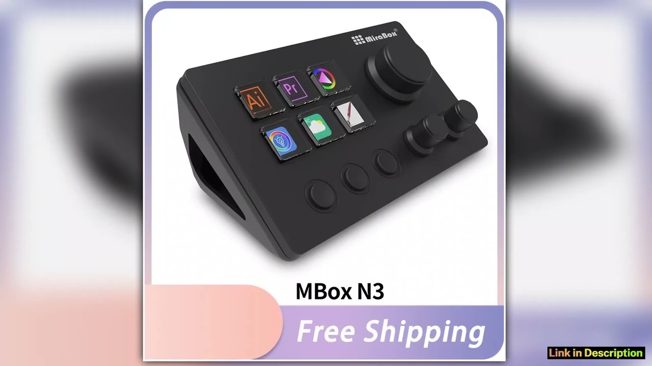 Mirabox N3 Streamdeck Keypad Screen Knob Customization Macro Mini Keyboard Visual Desktop Console F