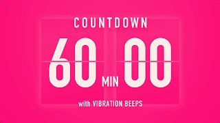 60 Minutes Countdown Flip Clock Timer / Vibration Beep 💓