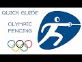 Quick guide to olympic fencing