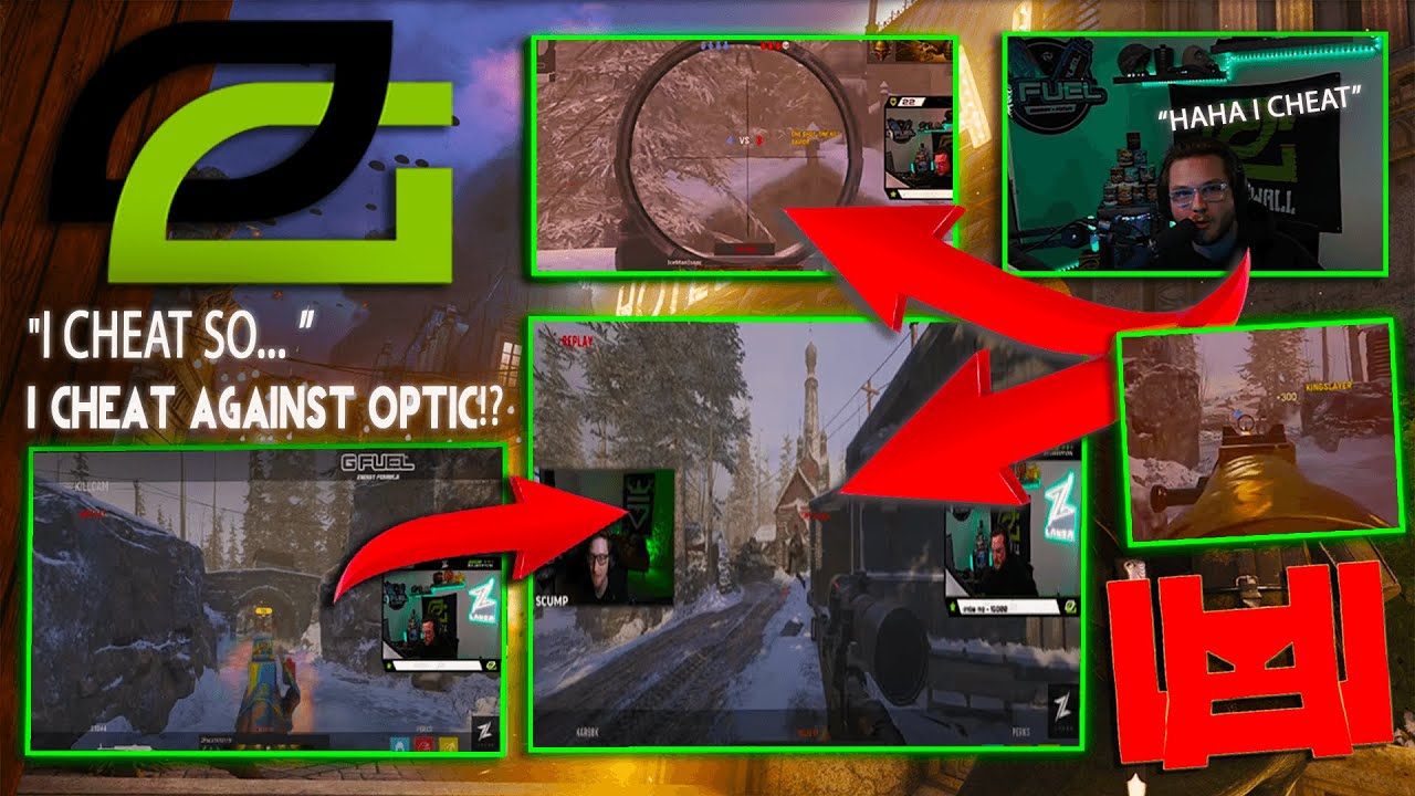 OPTIC ZLANER CHEATING AGAINST OPTIC SCUMP!! - ft 2pac (SUS AIMBOT/WALLHACKS!!!)