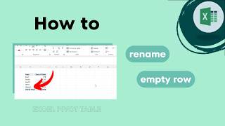 Famous Excel Pivot Tables: How to Rename Empty Rows / Empty Columns | Hide Blank in Labels Wealth