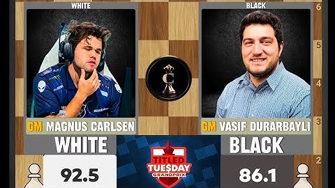 Stunning King Side Pawn Storm Attack | Magnus vs Durarbayli - Titled Tuesday Grandprix 2025, RD 10