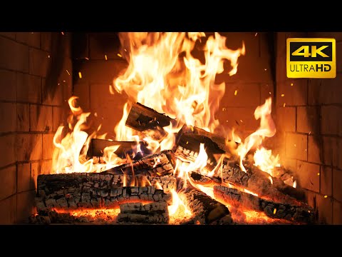 🔥 Fireplace Crackle Dreams (NO MUSIC) with Soothing Ember Pops and Warm Radiance for Night Work