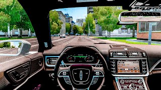 City Car Driving - Lincoln Continental 2021 [Steering wheel gameplay] screenshot 5