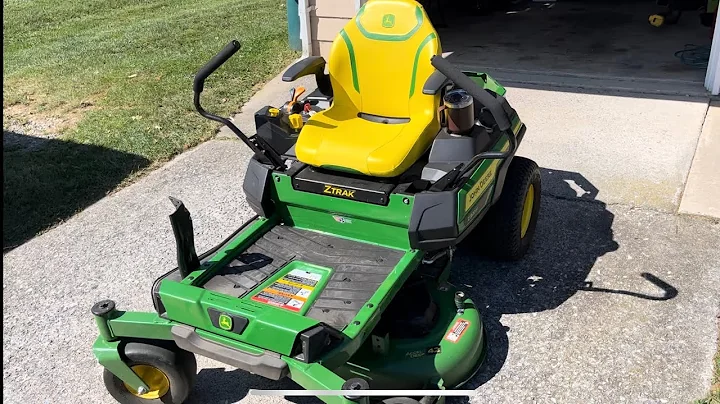 🚜 Update 1 year review of John Deere Z320R. Is it worth it? 🚜 #johndeere #zeroturn #backyard #lawn