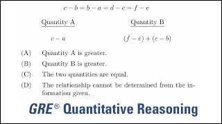 Comparing algebraic expressions: GRE quantitative reasoning practice question#105