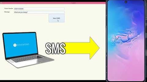Send SMS via VB.Net Application using your Android Phone