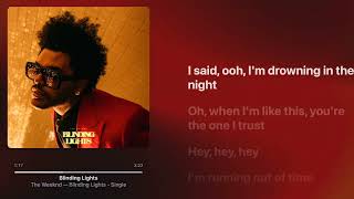 The Weeknd - Blinding Lights [English version] Lyrics + Lossless