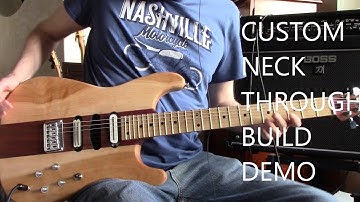 Pink Floyd Time Solo - Home Made Neck Through Guitar Demo (Part 6)