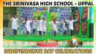 Grade 10 girls with a patriotic dance - The Srinivasa High School Uppal #uppal #schoolsongs