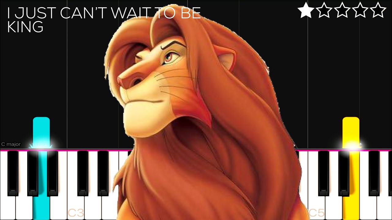 The Lion King - I Just Can’t Wait To Be King | EASY Piano Tutorial
