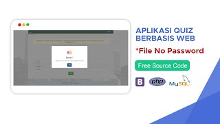 APLIKASI KUIS ONLINE BERBASIS WEB - FREE SOURCE CODE (NO PASSWORD) screenshot 1