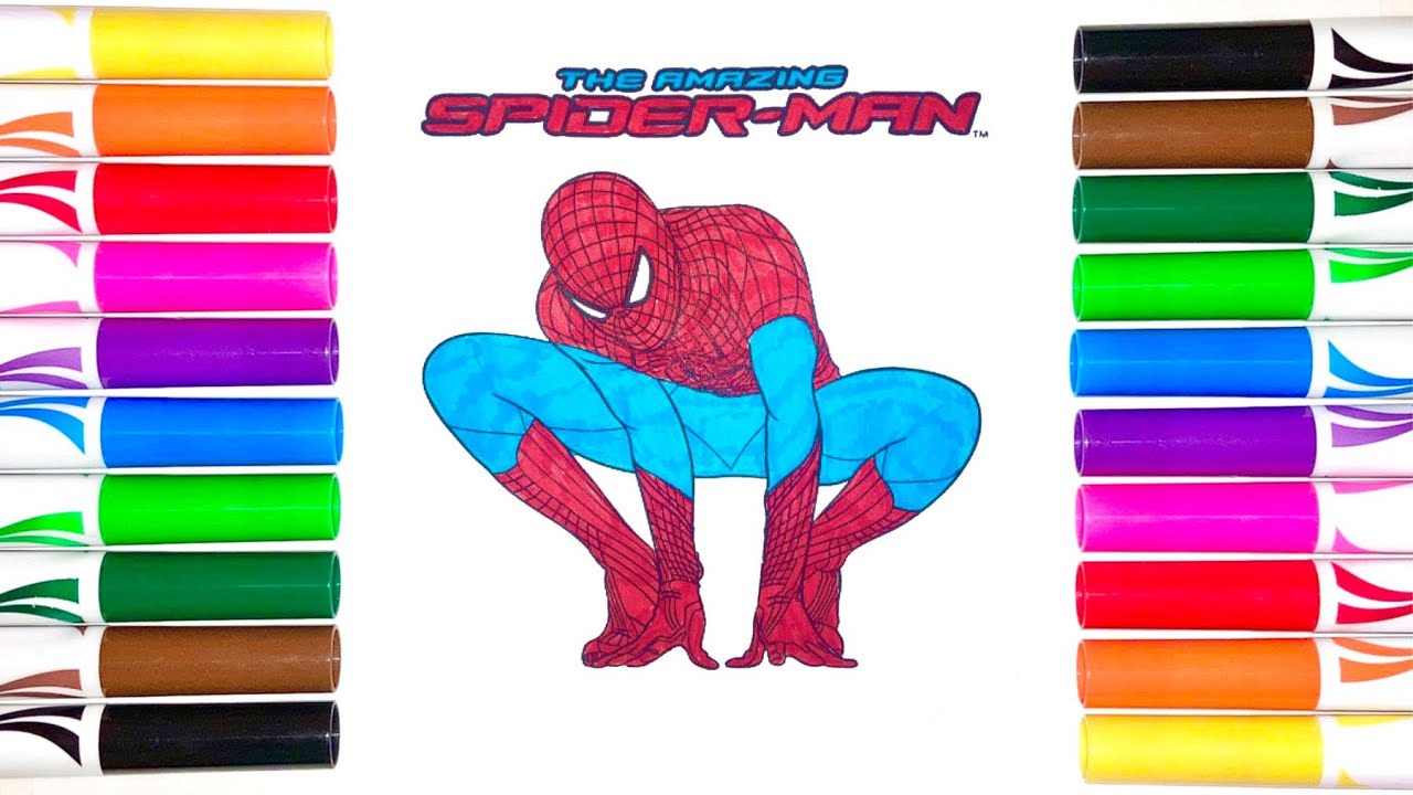 Spiderman Coloring Pages / Superhero Spider-man Coloring with Markers ...