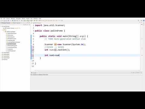 Palindrome Number Check | Program in JAVA | Basic Java program Frequently asked question.