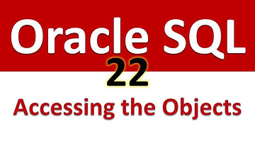 Oracle SQL Developer Tutorial For Beginners   22   Accessing the Objects
